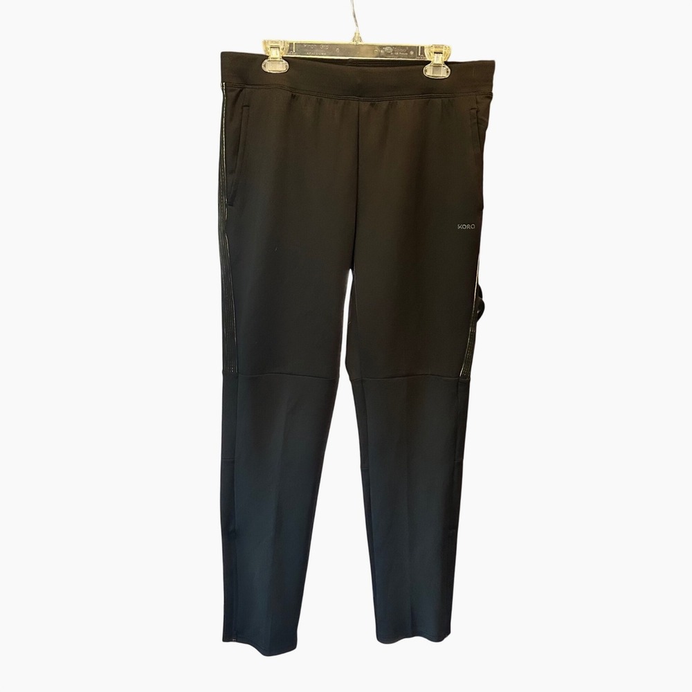 Skora Quick Dry Joggers Men's Size L Black Athletic Running Pants Ankle Zippers